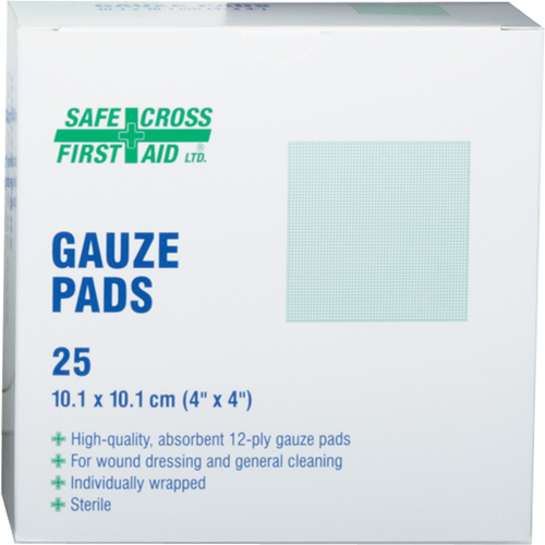 Gauze , Pad, 4" L x 4" W, Sterile, Medical Device Class 1 Meunier Outillage Industriel