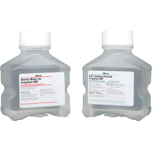 Solution d'irrigation- Chlorure de sodium 0,9 % (Saline), Liquide, Antiseptique Meunier Outillage Industriel