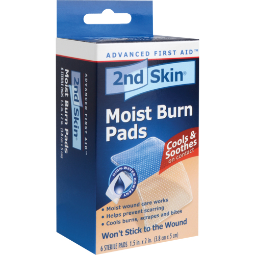 Compresses humides pour brûlures 2nd Skin, 1-1/2" x 2", Classe 2 Meunier Outillage Industriel