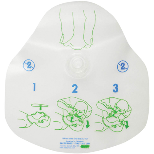 CPR Protective Device, Single Use Faceshield, Class 2 Meunier Outillage Industriel
