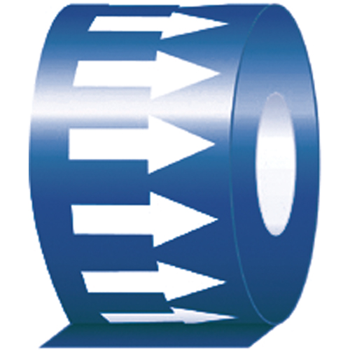 Pipe Marker, 108', White on Blue Meunier Outillage Industriel