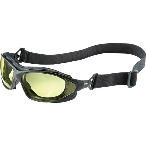 Uvex HydroShield&reg; Seismic&reg; Safety Goggles, Amber Lens, Anti-Fog/Anti-Scratch, Closed Vent Meunier Outillage Industriel