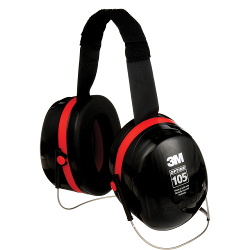 Peltor Optime 105 Series Earmuffs, Neckband, 29 NRR dB Meunier Outillage Industriel