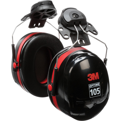 Peltor Optime 105 Series Earmuffs, Cap Mount, 27 NRR dB Meunier Outillage Industriel
