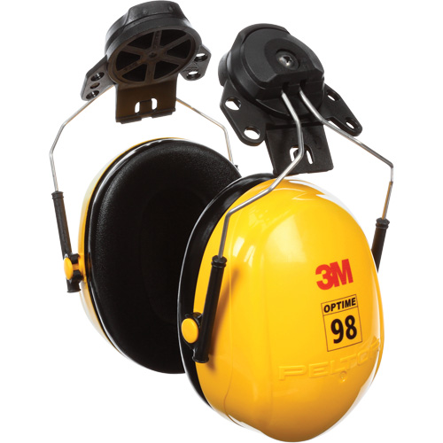 Peltor Optime 98 Series Earmuffs, Cap Mount, 23 NRR dB Meunier Outillage Industriel
