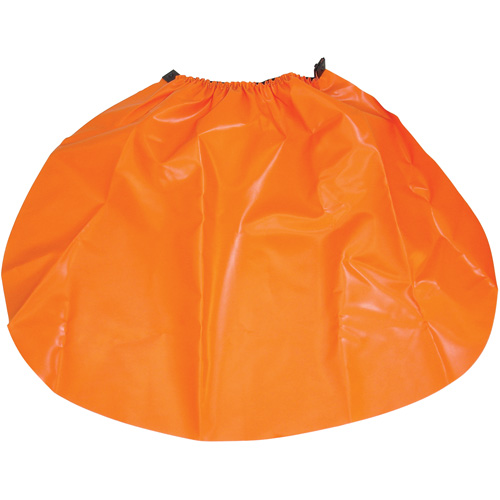 Hard Hat Rain Shield, One Size, Orange, Nylon/PVC Meunier Outillage Industriel