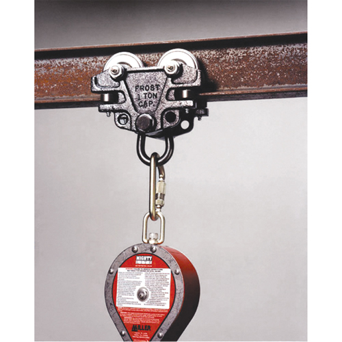 Miller&reg; Anchorage Connector Beam Trolley Adapter Kit, I-Beam, Temporary Use Meunier Outillage Industriel