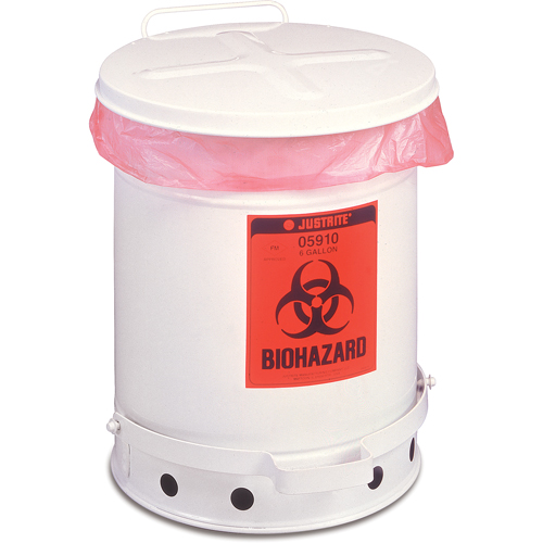 Biohazard Waste Container, 6 gal Capacity Meunier Outillage Industriel