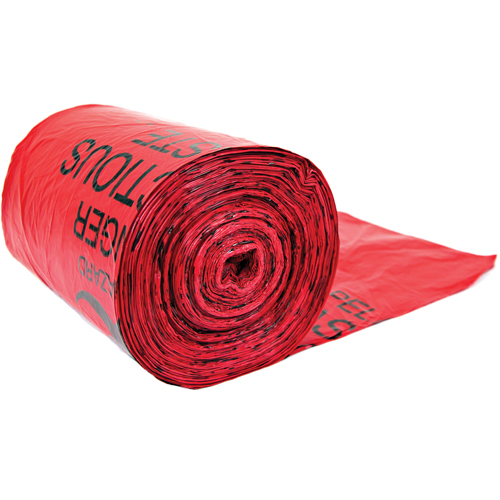 Sacs pour d&eacute;chets dangereux, Biorisque, 24" lo x 33" la, Capacit&eacute; de 56.8 L (15 gal.) Meunier Outillage Industriel
