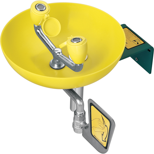 Eyewash Station, Wall-Mount Installation, Plastic Bowl Meunier Outillage Industriel