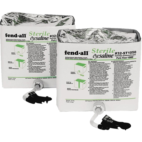Cartouches de liquide pour poste de douche oculaire Fendall Pure Flow 1000, 1120 oz Meunier Outillage Industriel