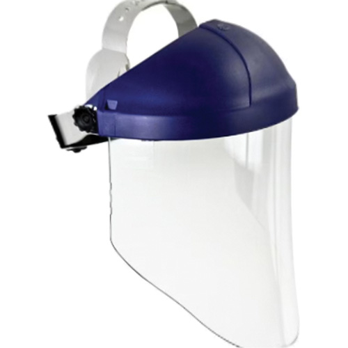 Ratchet Headgear with Faceshield, Polycarbonate, Ratchet Suspension Meunier Outillage Industriel