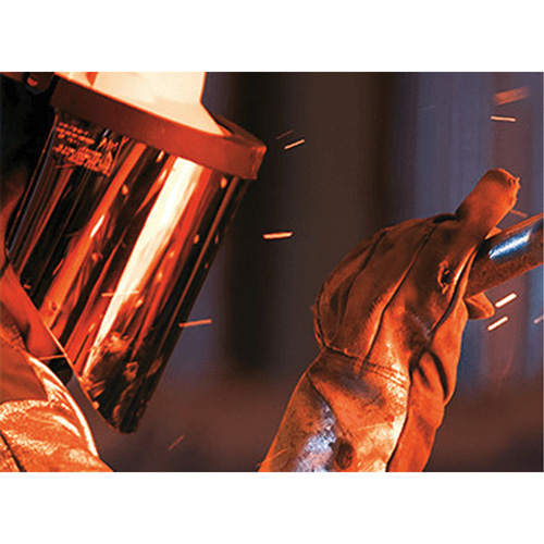 Ratchet Headgear with Faceshield, Polycarbonate, Ratchet Suspension Meunier Outillage Industriel