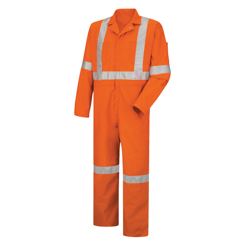 Combinaisons haute visibilit&eacute;, Hommes, Orange, Taille 38 Meunier Outillage Industriel