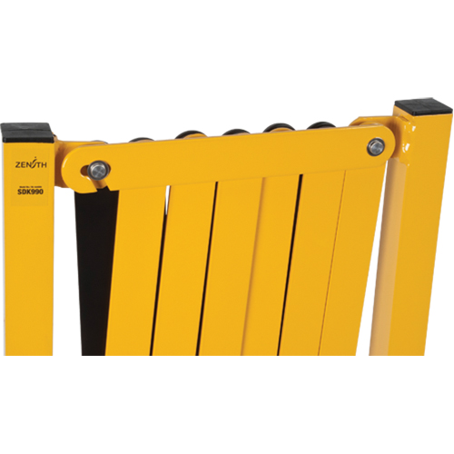 Expandable Barrier, 37" H x 11' L, Black/Yellow Meunier Outillage Industriel