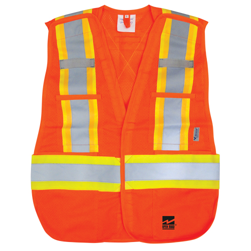 Veste d&eacute;tachable Open Road, Orange haute visibilit&eacute;, Polyester Meunier Outillage Industriel