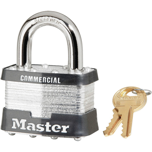 Cadenas lamin&eacute;, Argent, Cl&eacute;s identiques, Acier lamin&eacute;, Largeur de 2" Meunier Outillage Industriel