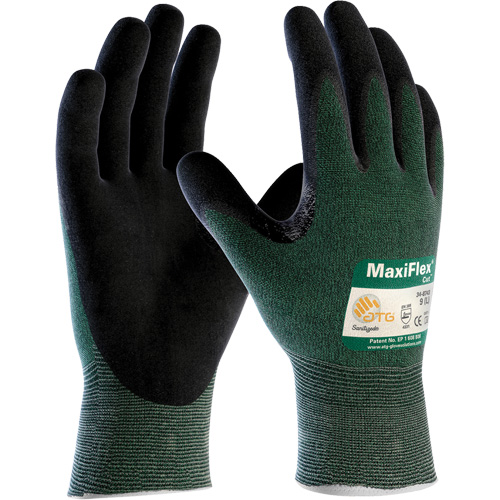 ATG MaxiFlex&reg; Cut Seamless Knit Gloves, Size X-Small, 15 Gauge, Foam Nitrile Coated, Polyethylene Shell, ANSI/ISEA 105 Level 2/EN 388 Level 3 Meunier Outillage Industriel