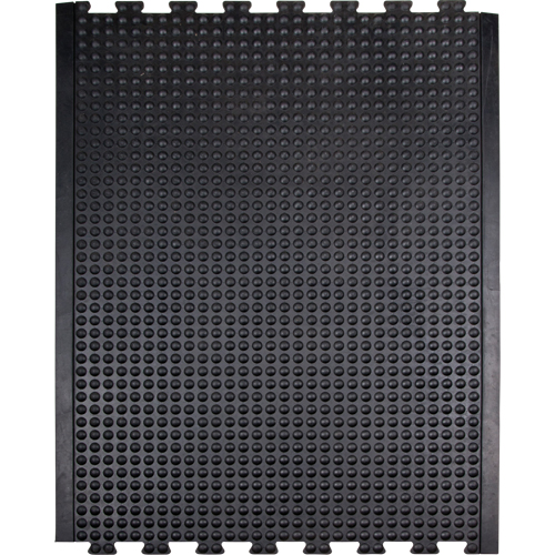 Tapis antifatigue en d&ocirc;me, &agrave; bulles, 3' x 4' x 1/2", Noir, Caoutchouc Meunier Outillage Industriel
