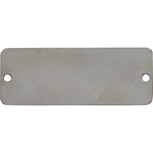 &eacute;tiquettes vierges, Acier inoxydable, 2" la x 1" h Meunier Outillage Industriel