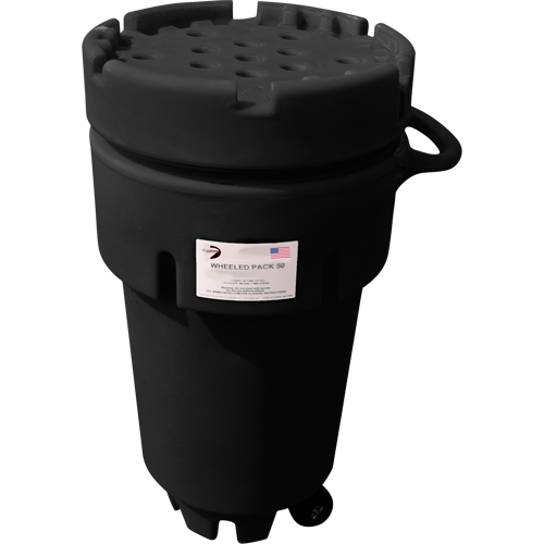 Contenants roulants Poly-Spillpaks, 50 gal. US, Mobile Meunier Outillage Industriel