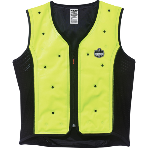 Vestes refroidissantes &agrave; &eacute;vaporation s&egrave;che Chill-Its 6685, T-Grand, Jaune lime haute visibilit&eacute; Meunier Outillage Industriel