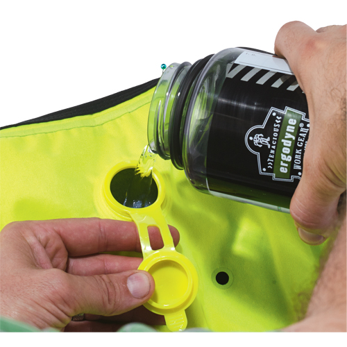Vestes refroidissantes &agrave; &eacute;vaporation s&egrave;che Chill-Its 6685, T-Grand, Jaune lime haute visibilit&eacute; Meunier Outillage Industriel