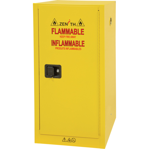Armoire pour produits inflammables, 16 gal., 1 Porte(s), 23" La x 44" h x 18" p Meunier Outillage Industriel