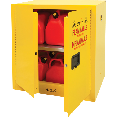 Armoire pour produits inflammables, 22 gal., 2 Porte(s), 35" La x 35" h x 22" p Meunier Outillage Industriel