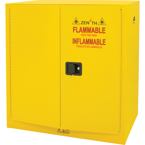 Flammable Storage Cabinet, 30 gal., 2 Door, 43" W x 44" H x 18" D Meunier Outillage Industriel
