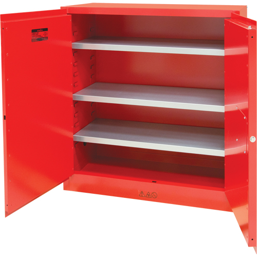 Paint/Ink Cabinet, 45 gal., 3 Shelves Meunier Outillage Industriel