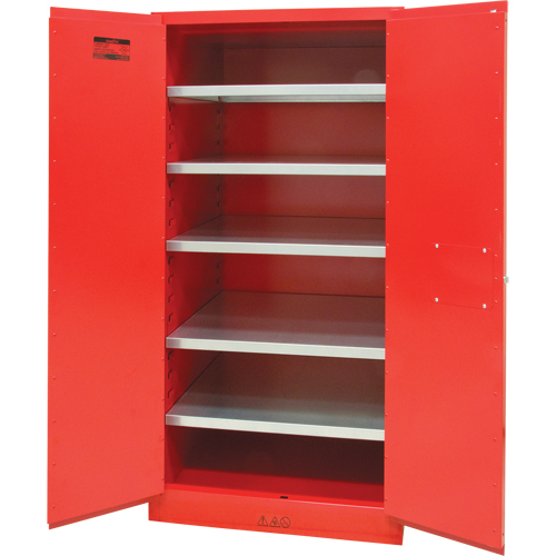 Paint/Ink Cabinet, 96 gal., 5 Shelves Meunier Outillage Industriel