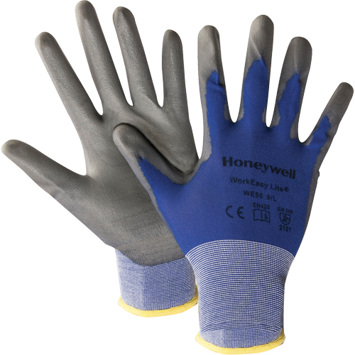 Gants mod&egrave;le WE50 Lite North Workeasy, 9/Grand, R&ecirc;vetement Polyur&eacute;thane, Calibre 18, Enveloppe en Nylon Meunier Outillage Industriel