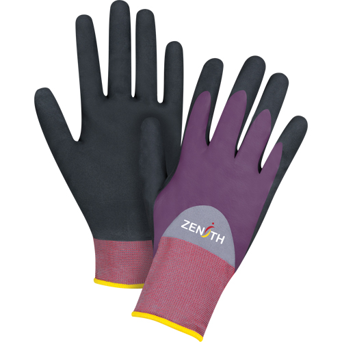 ZX-2 Premium Coated Gloves, 9/Large, Nitrile/Foam Nitrile Coating, 18 Gauge, Nylon Shell Meunier Outillage Industriel