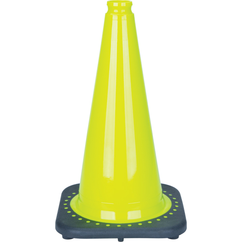Premium Traffic Cone, 18", Lime Green Meunier Outillage Industriel