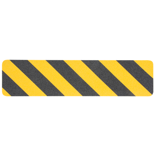 Premium Anti-Skid Tape, 6" x 24", Black & Yellow Meunier Outillage Industriel