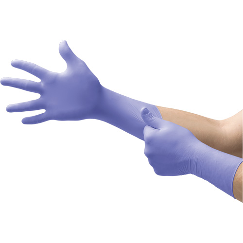 Supreno&reg; EC Gloves, Small, Nitrile, 5.5-mil, Powder-Free, Purple, Class 2 Meunier Outillage Industriel