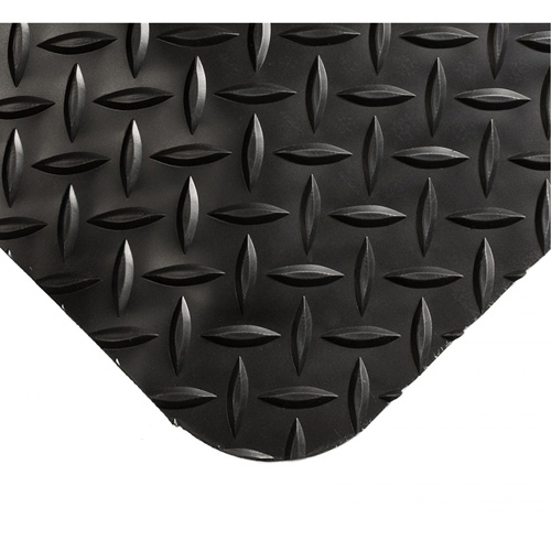 Smart Mats No.497, Diamond, 4' x 10' x 1", Black, PVC/Urethane Meunier Outillage Industriel
