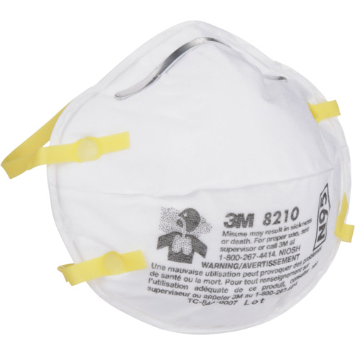 8210 Particulate Respirators, N95, NIOSH Certified Meunier Outillage Industriel