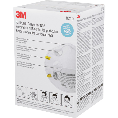 8210 Particulate Respirators, N95, NIOSH Certified Meunier Outillage Industriel