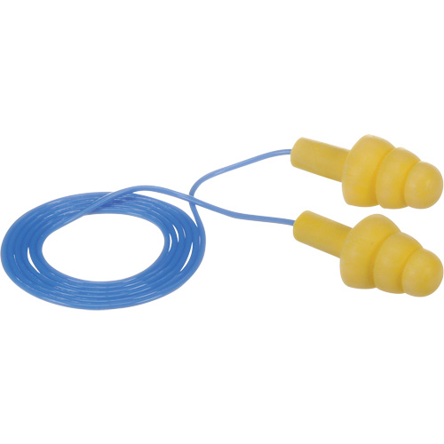 Bouchons d'oreilles pr&eacute;moul&eacute;s E-A-R Ultrafit, Avec cordon, Vrac - Sac en poly, 25 dB NRR, Taille unique Meunier Outillage Industriel