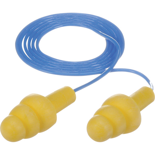 Bouchons d'oreilles pr&eacute;moul&eacute;s E-A-R Ultrafit, Avec cordon, Vrac - Sac en poly, 25 dB NRR, Taille unique Meunier Outillage Industriel