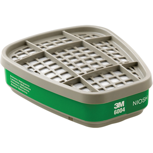 Cartouches pour respirateur s&eacute;rie 6000, Cartouche gaz/vapeur, Ammoniac/M&eacute;thylamine Meunier Outillage Industriel