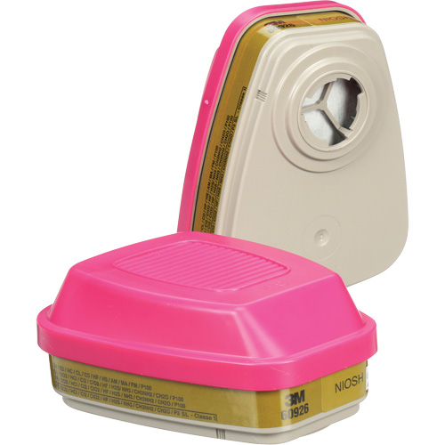 Cartouches pour respirateur s&eacute;rie 6000, Cartouche gaz/vapeur, Gaz multiples/Vapeurs/P100 Meunier Outillage Industriel