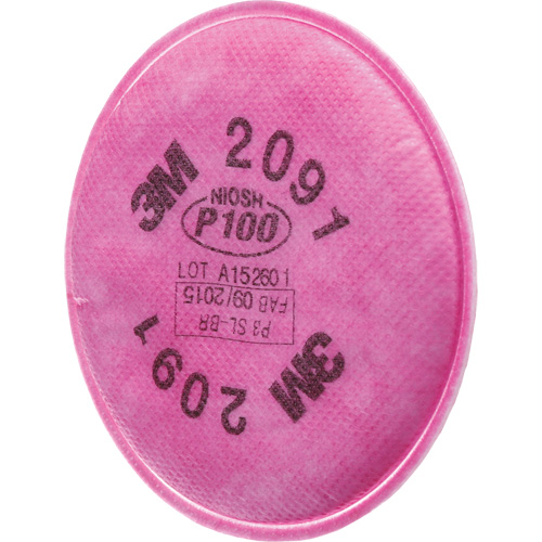 Pr&eacute;filtres pour respirateurs s&eacute;rie 2000, Filtre contre les particules, Filtre P100 Meunier Outillage Industriel