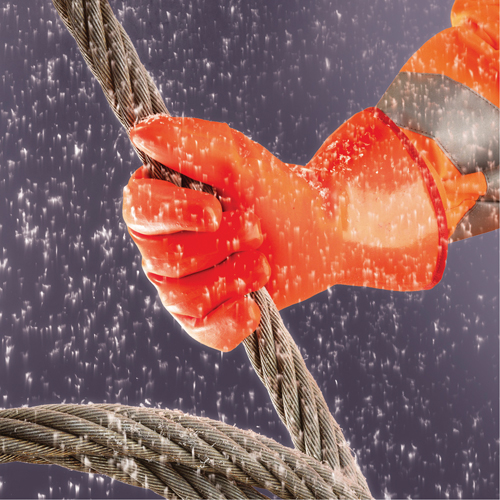 Polar Grip&reg; 23-700 Gloves, 9/Large, PVC Coating, Nylon Shell Meunier Outillage Industriel