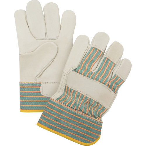 Gants pour ajusteur r&eacute;sistant &agrave; l'abrasion, Moyen, Paume en Cuir fleur de vache Meunier Outillage Industriel