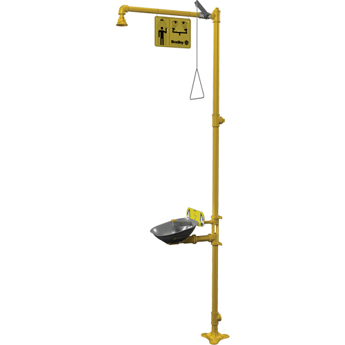 Halo Combination Emergency Shower & Eyewash Station Meunier Outillage Industriel