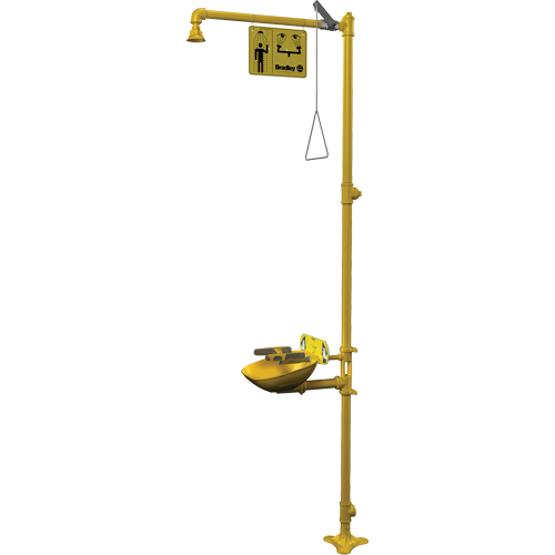 Halo Combination Emergency Shower & Eyewash Station Meunier Outillage Industriel