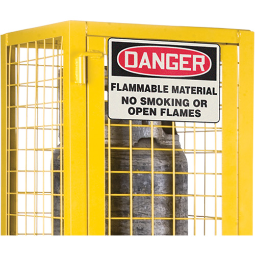 Armoire de s&eacute;curit&eacute; pour cylindres de gaz conforme aux normes de la CSA, nbre de bouteilles: 2, 17" , 17" , 69" , Jaune Meunier Outillage Industriel